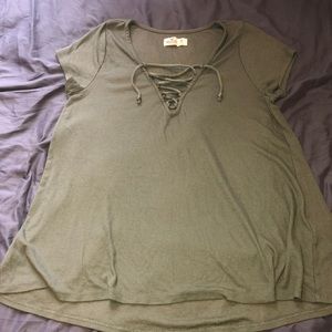FLASH SALE Hollister army green blouse